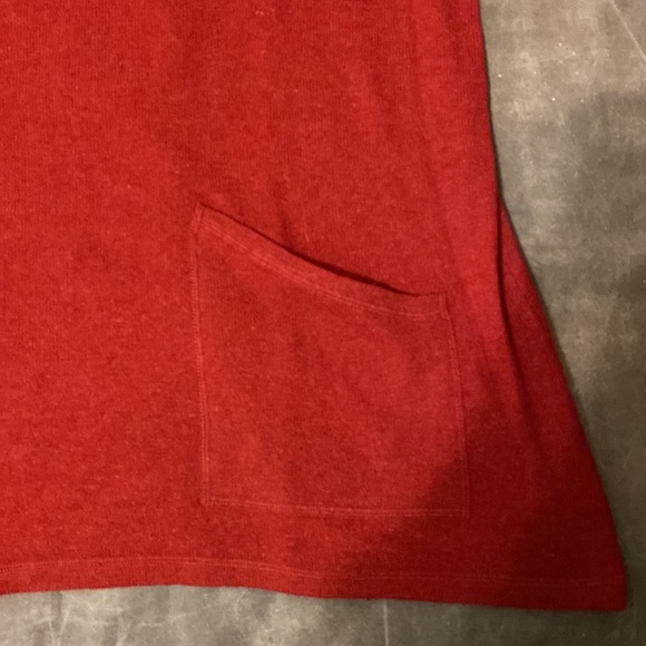 J. Jill Red tunic sweater with pockets like new condition!! - Picture 3 of 12
